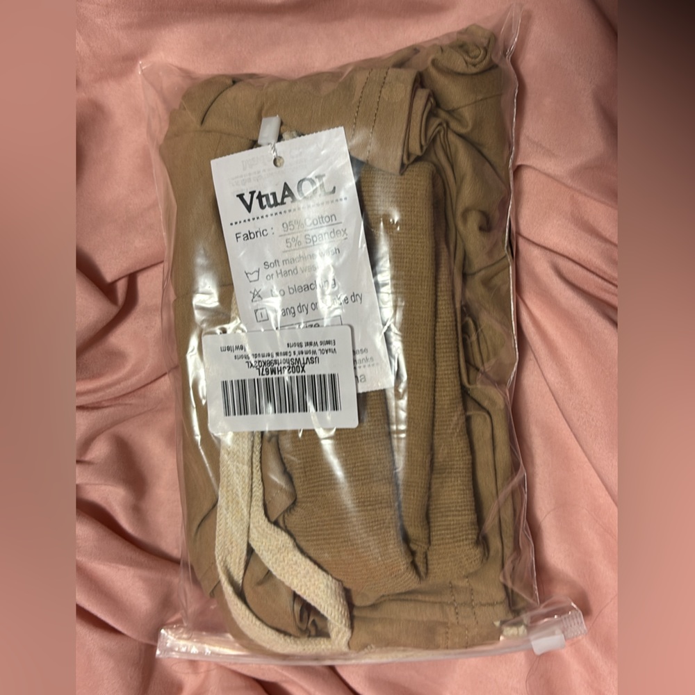 Tan bermuda shorts